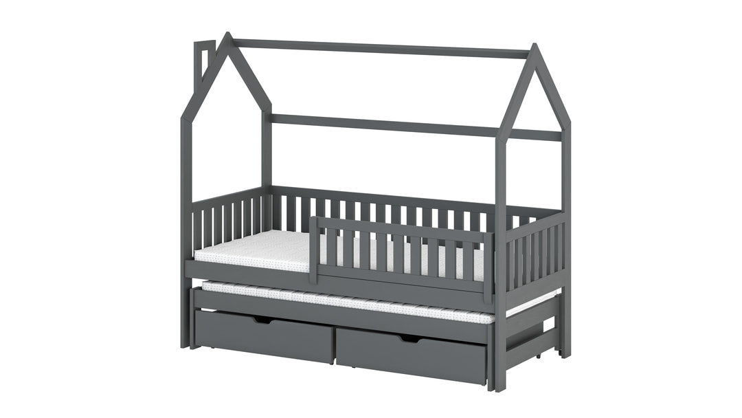Wooden Single Bed Monkey With Trundle - product image 10