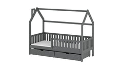 Wooden Single Bed Natan With Storage
