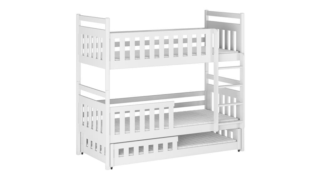 Wooden Bunk Bed Olivia With Trundle