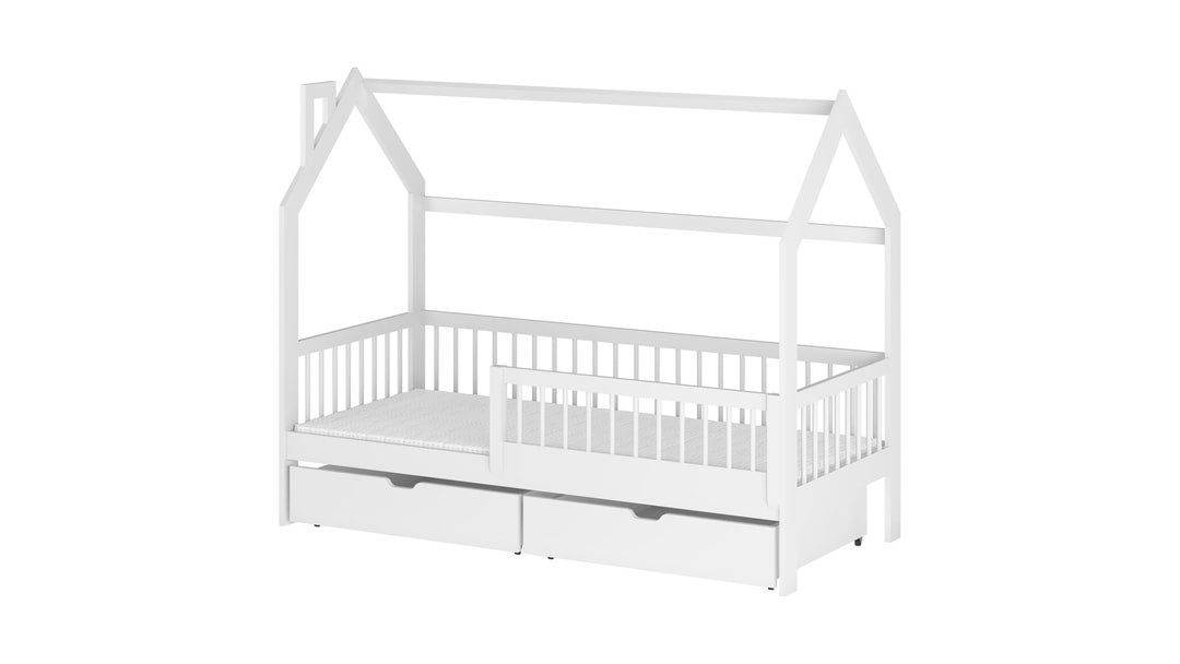 Wooden Single Bed Oskar With Storage