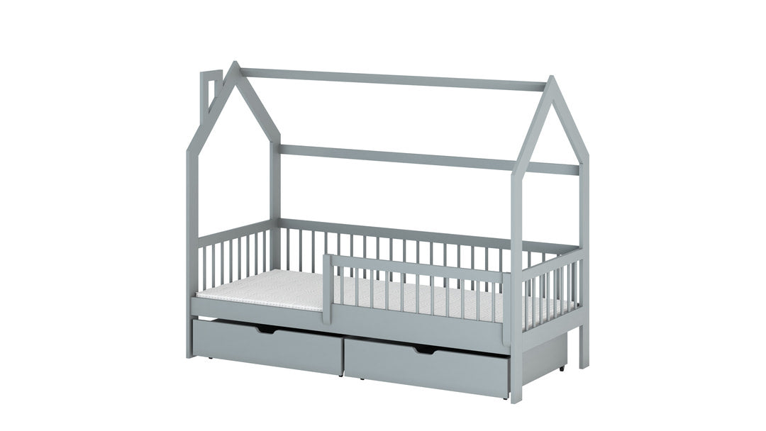 Wooden Single Bed Oskar With Storage