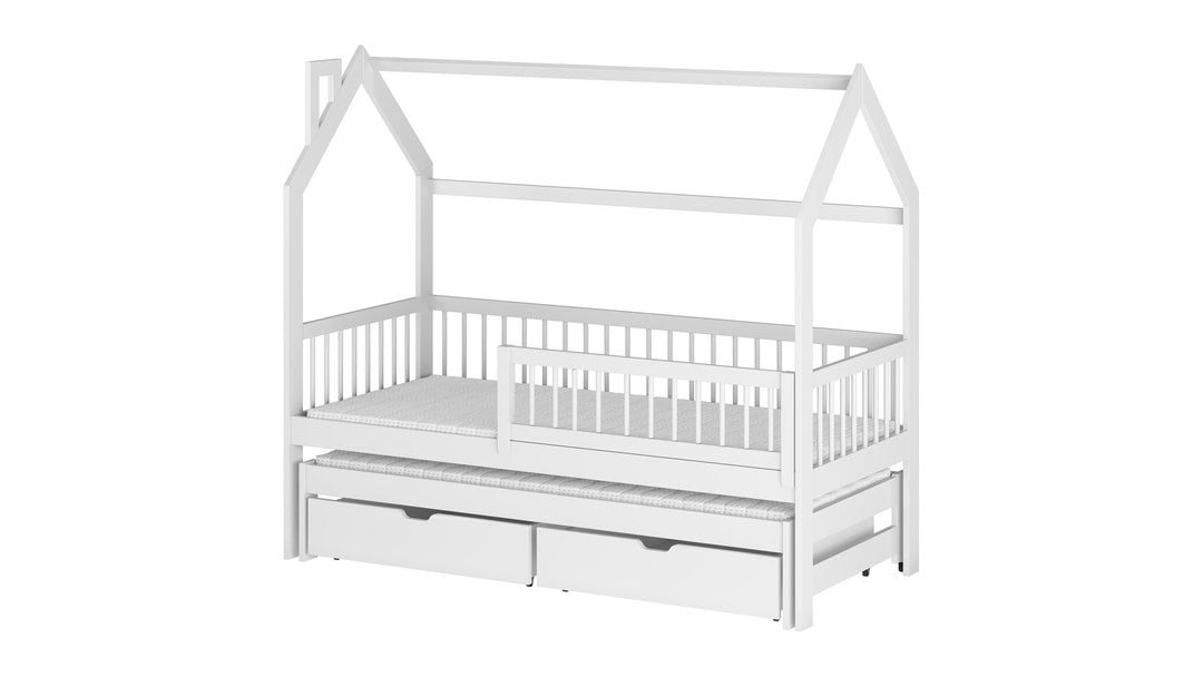 Wooden Single Bed Papi With Trundle - product image 4