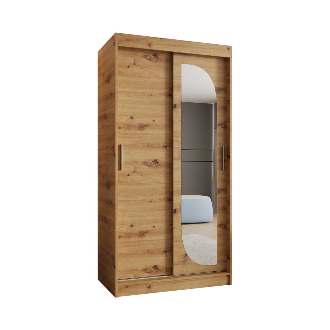 Lucy Sliding Door Wardrobe 100cm