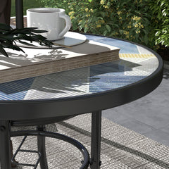 Outsunny Φ60 Garden Table in Multi Colour, image 8