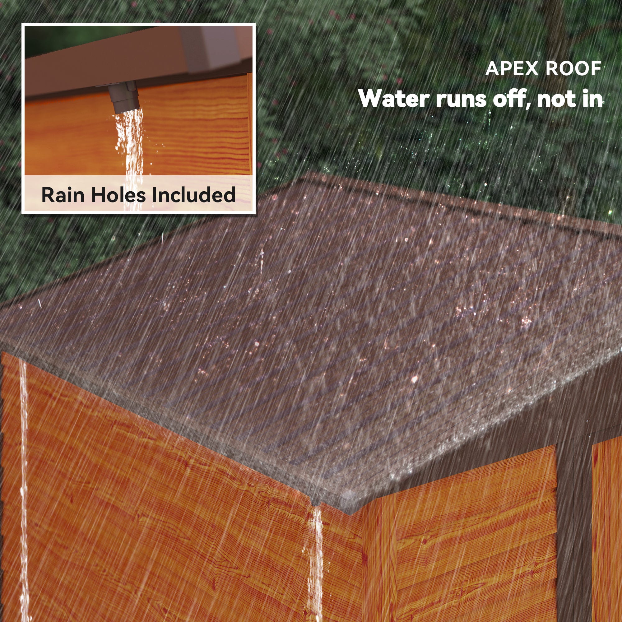 Outsunny 9 x 6ft Metal Garden Shed, House Hut Gardening Tool Storage with Ventilations, Sliding Door, Sloped Roof for Garden, Patio, Brown