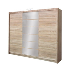 Malibu Sliding Door Wardrobe 250cm in Oak Sonoma, image 3