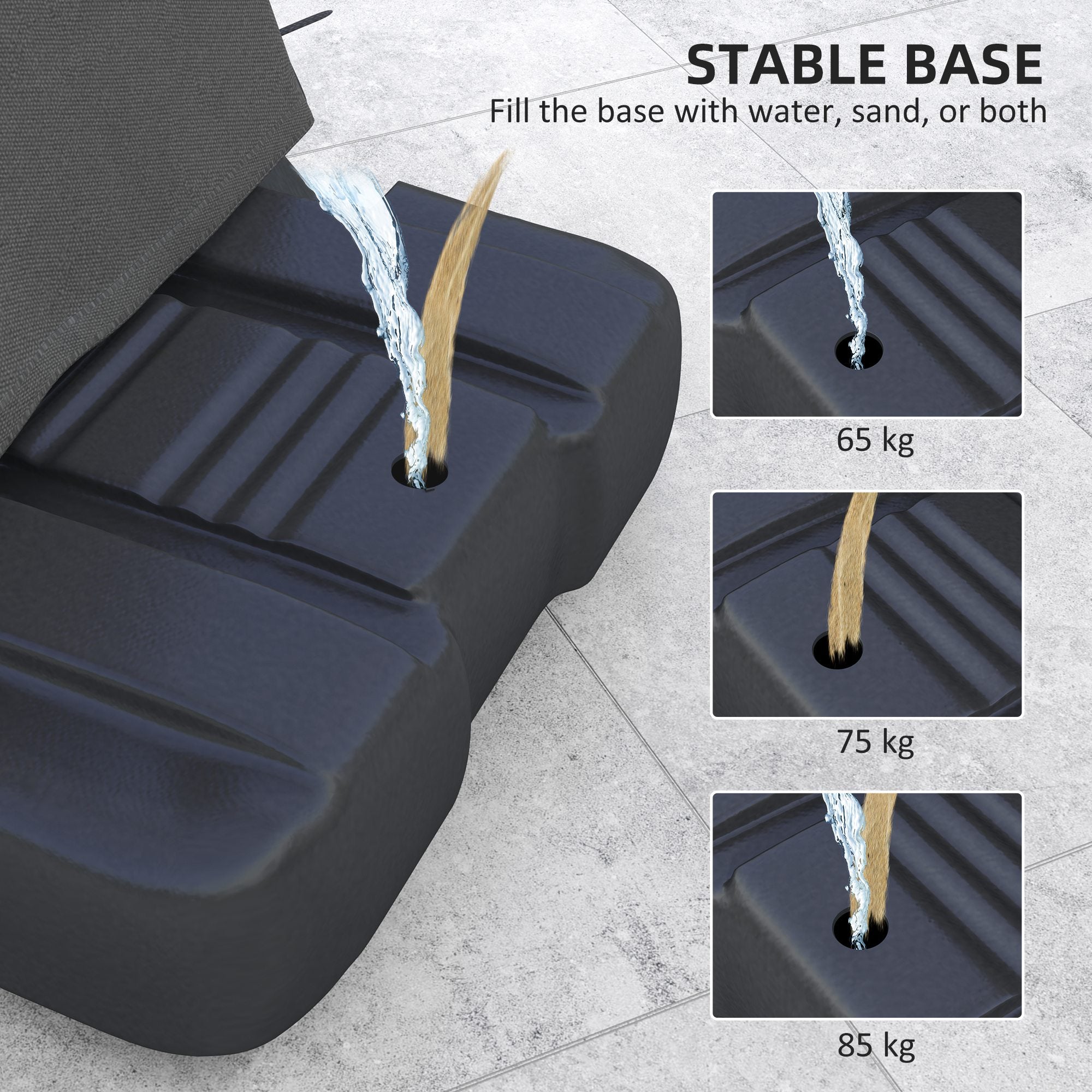 SPORTNOW 245-305cm Adjustable Basketball Hoop and Stand, with Wheels, Red