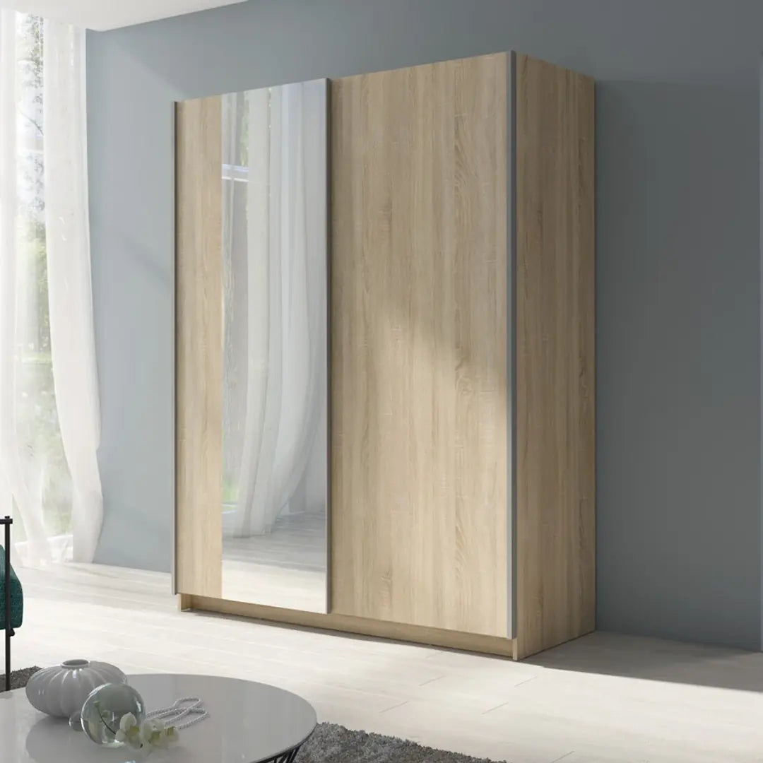 Gozo Sliding Door Mirrored Wardrobe