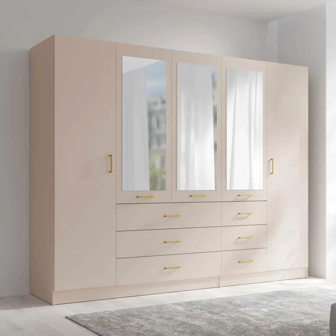Konso Hinged Door Wardrobe 250cm