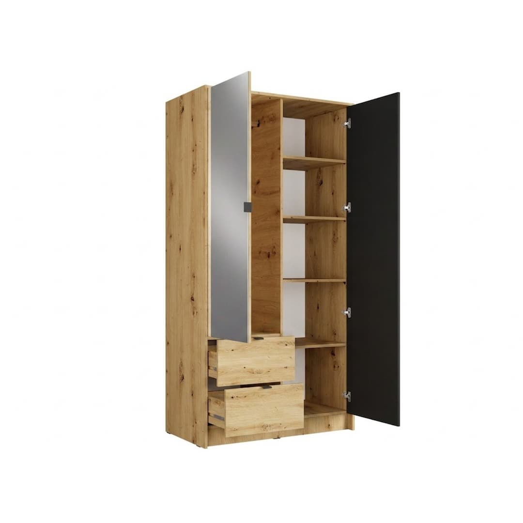 Katania Hinged Door Wardrobe 102cm, image 3