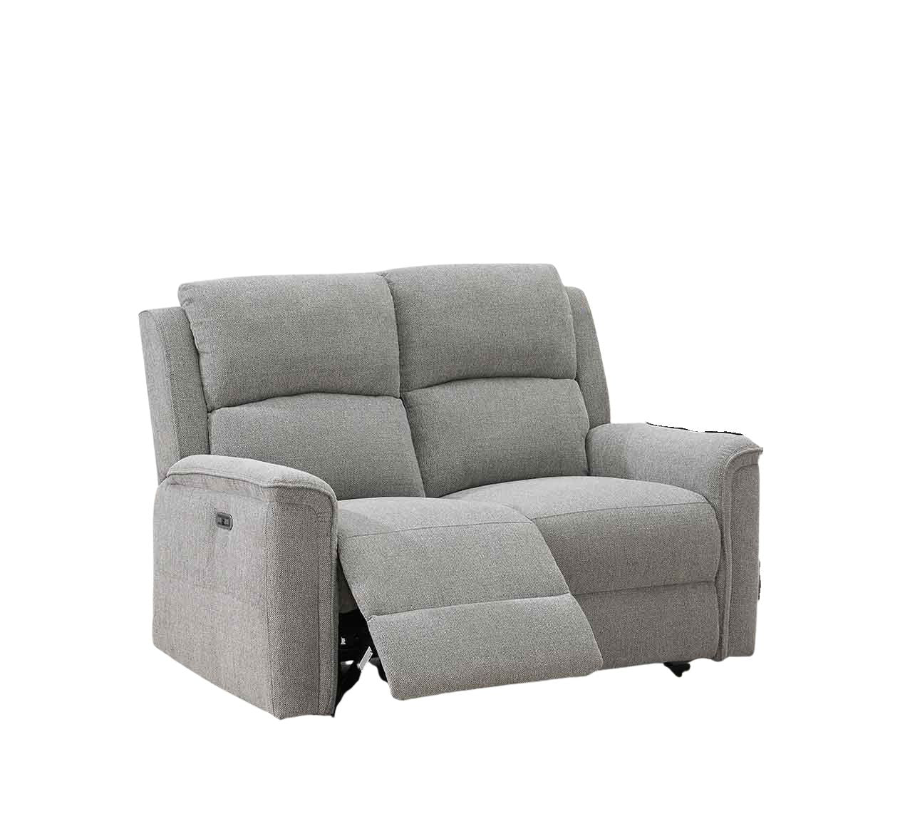 Ashmoor 2 Seater Sofa Light Grey (Power Recliner)