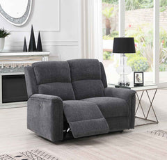 Ashmoor 2 Seater Sofa Dark Grey (Power Recliner)