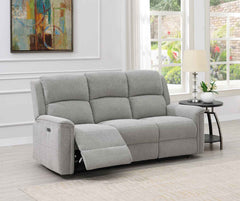 Ashmoor 2 Seater Sofa Light Grey (Power Recliner)