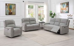 Ashmoor 2 Seater Sofa Light Grey (Power Recliner)