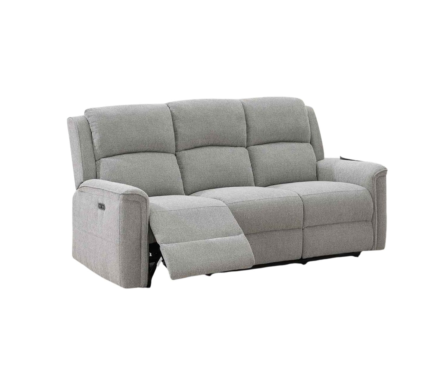 Ashmoor 2 Seater Sofa Light Grey (Power Recliner)
