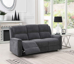 Ashmoor 2 Seater Sofa Dark Grey (Power Recliner)