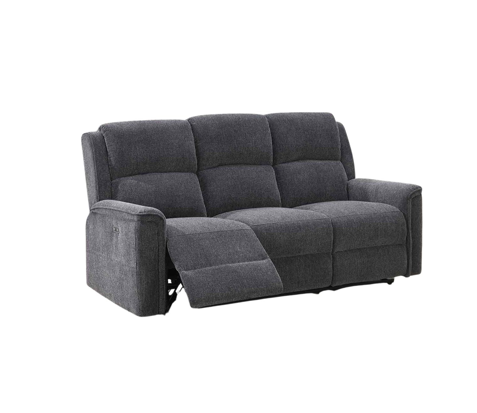 Ashmoor 2 Seater Sofa Dark Grey (Power Recliner)