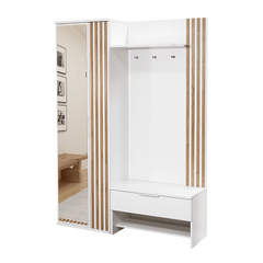 Hallway Unit ROCHESTER White with Lamella