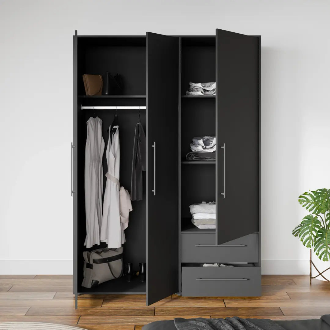 Mokkaris Hinged Door Wardrobe 144cm, image 2