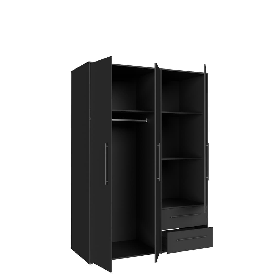 Mokkaris Hinged Door Wardrobe 144cm, image 5