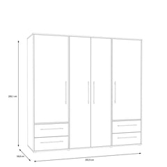 Mokkaris Hinged Door Wardrobe 206cm, image 22
