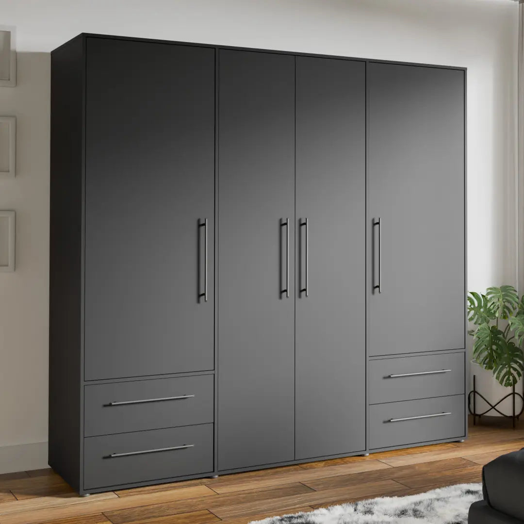 Mokkaris Hinged Door Wardrobe 206cm, image 9