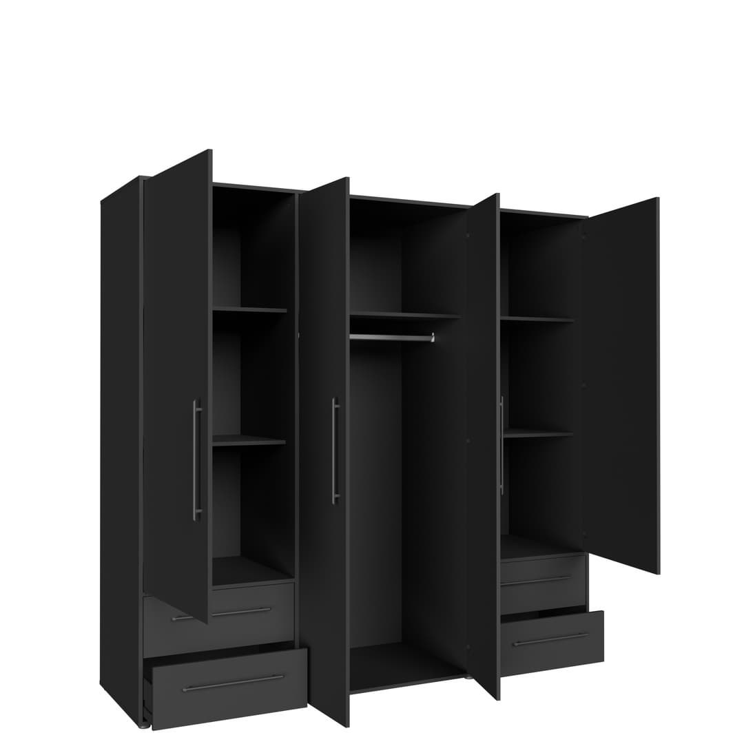 Mokkaris Hinged Door Wardrobe 206cm, image 4