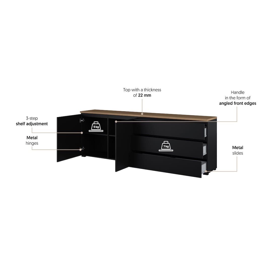 Modo Sideboard Cabinet 200cm