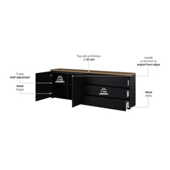 Modo Sideboard Cabinet 200cm