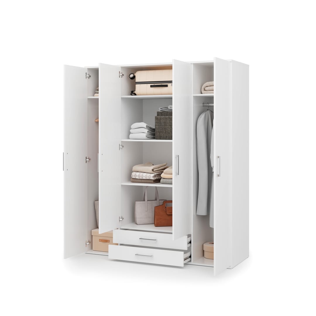 Mora Hinged Door Wardrobe 162cm