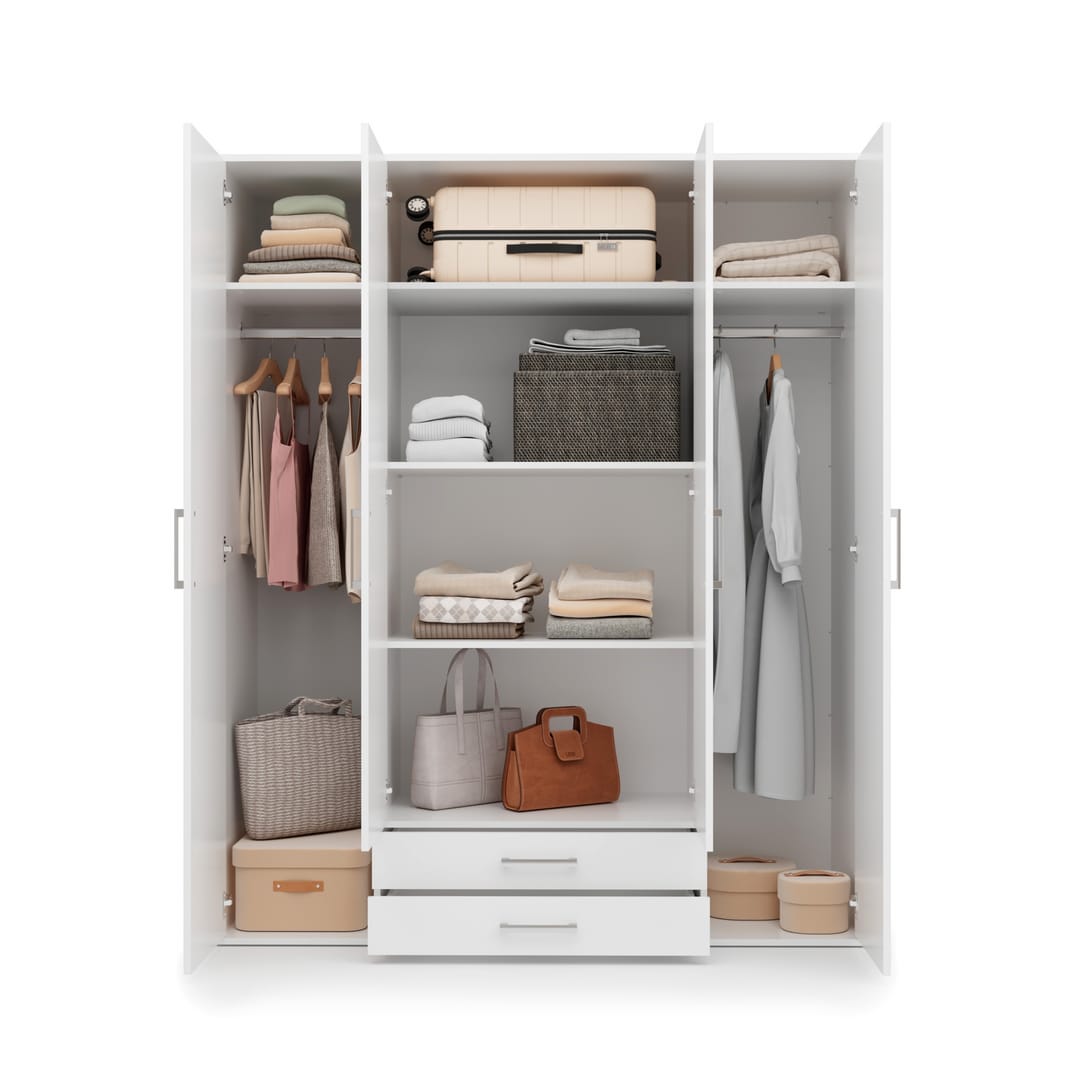 Mora Hinged Door Wardrobe 162cm