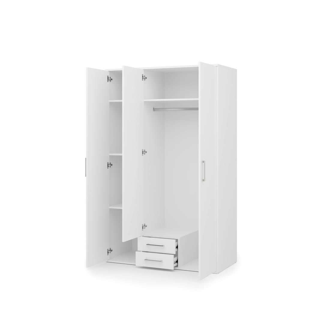 Mora Hinged Door Wardrobe 122cm