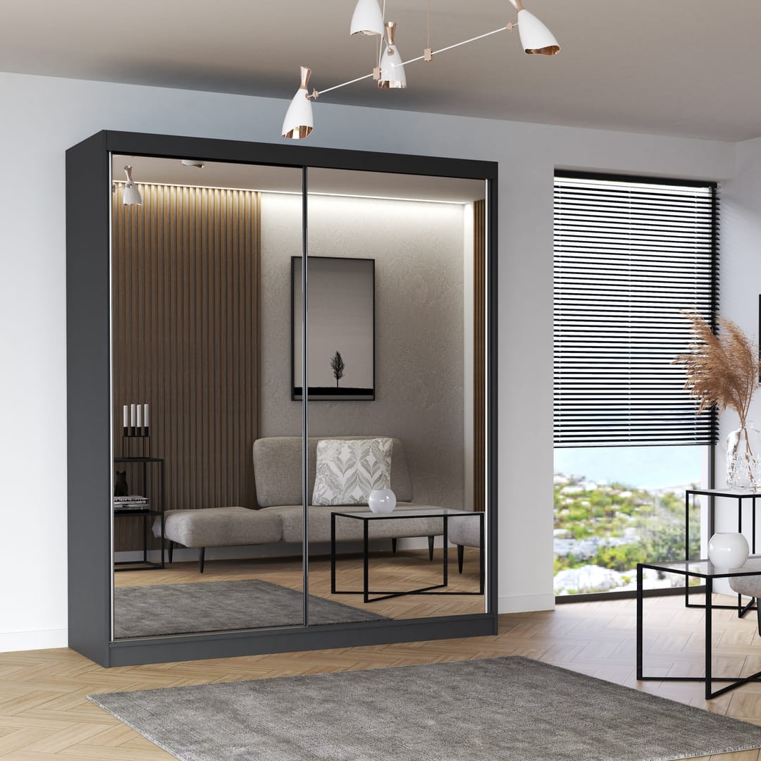 Multi 20 Sliding Door Wardrobe 183cm