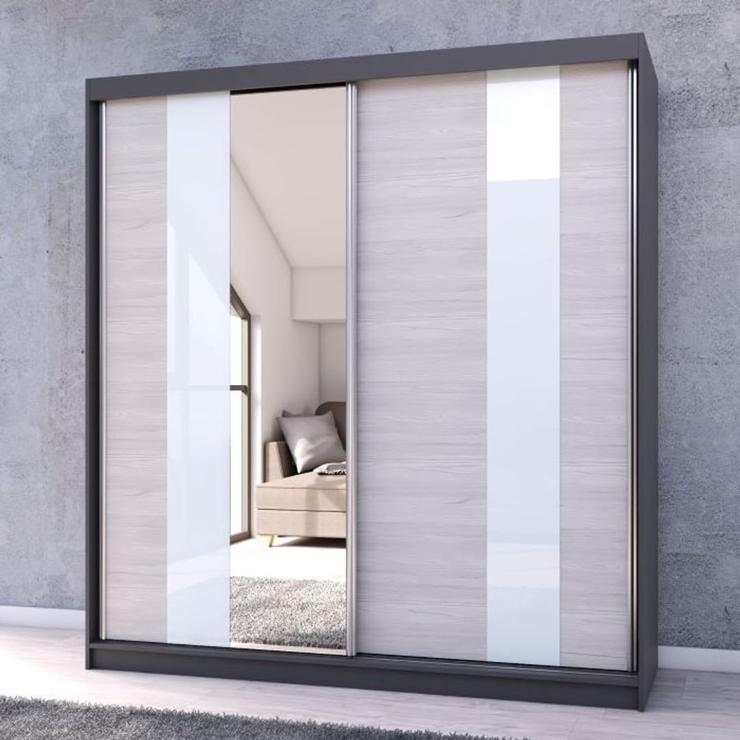 Multi 32 Sliding Door Wardrobe 203cm - product image 3