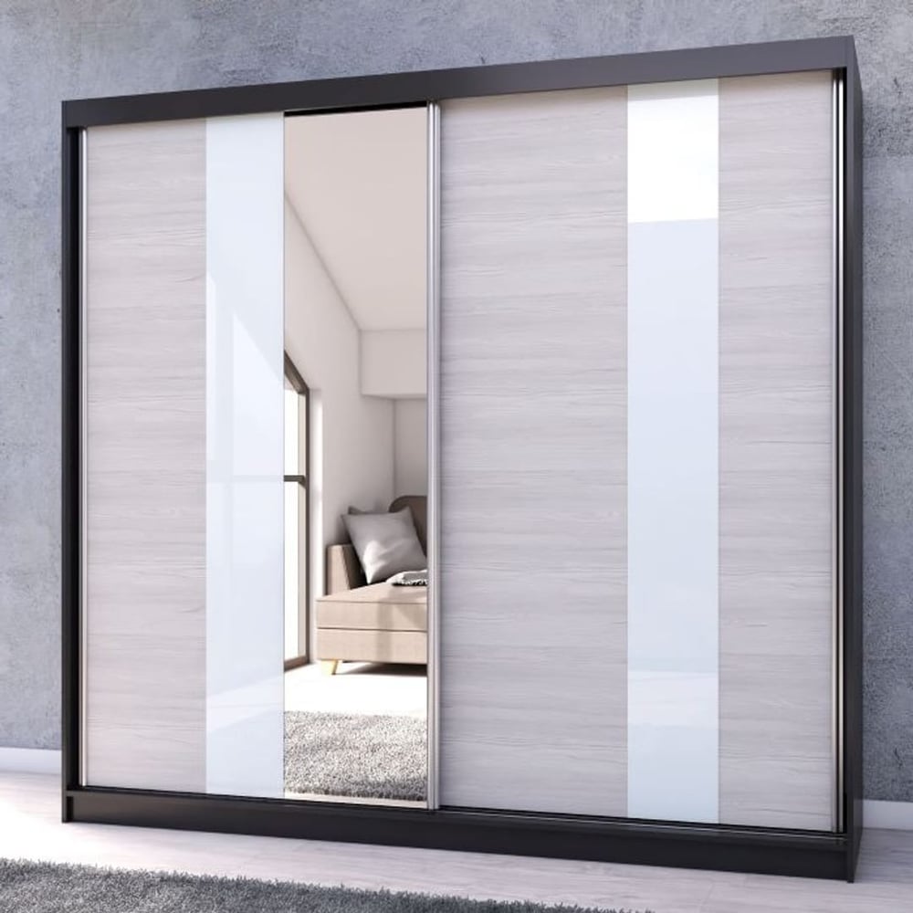 Multi 32 Sliding Mirror Door Wardrobe 233cm - product image 2