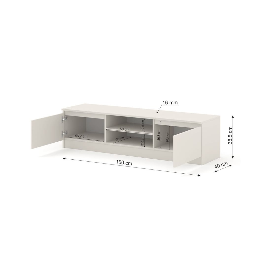 Maja TV Cabinet 150cm - product image 9