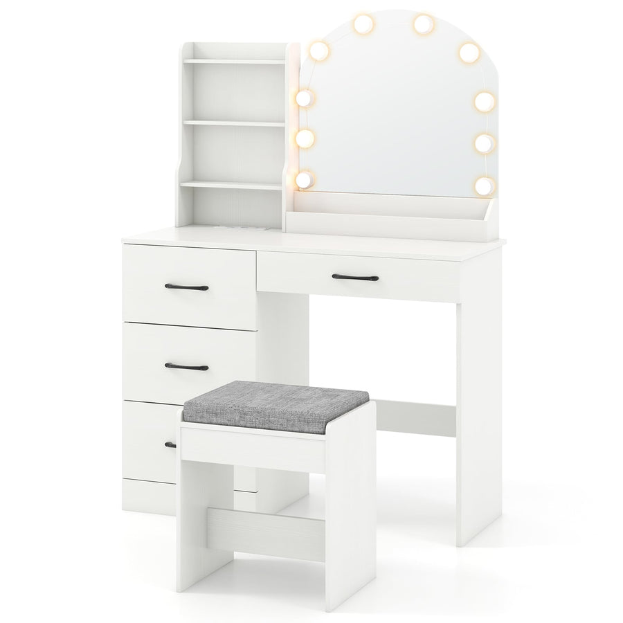 Makeup Vanity Desk in White