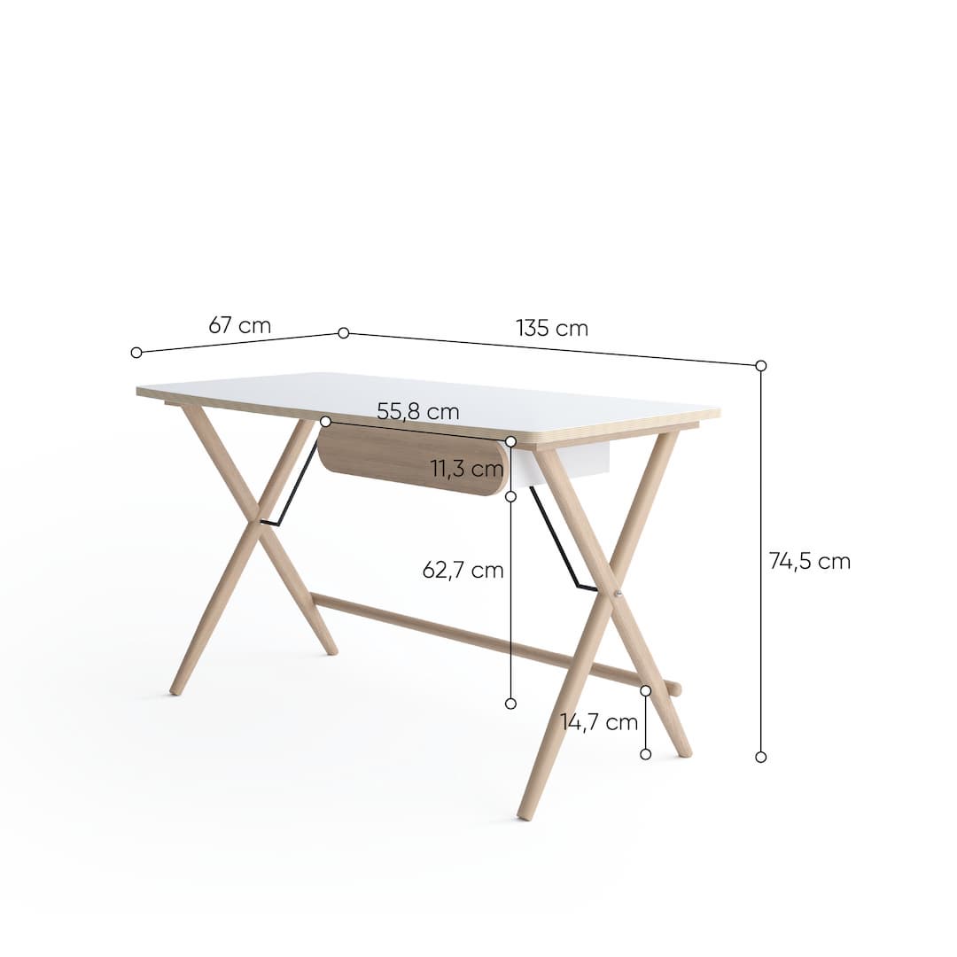 Match MW-01 Desk 135cm