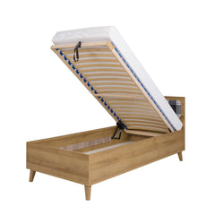 Memone Bed 90cm [EU Single] in Oak Golden