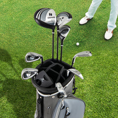 Men's Right Handed Complete Golf Clubs Set-Grey
