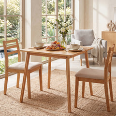 Mid Century Modern Kitchen Table for Dining Room Living Room or Apartment-Natural