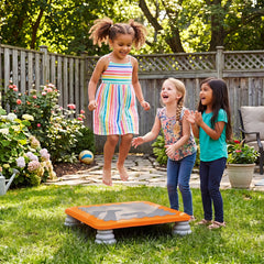 Mini Trampoline for Kids with Removable and Non-Slip Foot Pads-Orange
