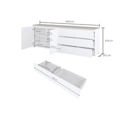 Modo Sideboard Cabinet 200cm