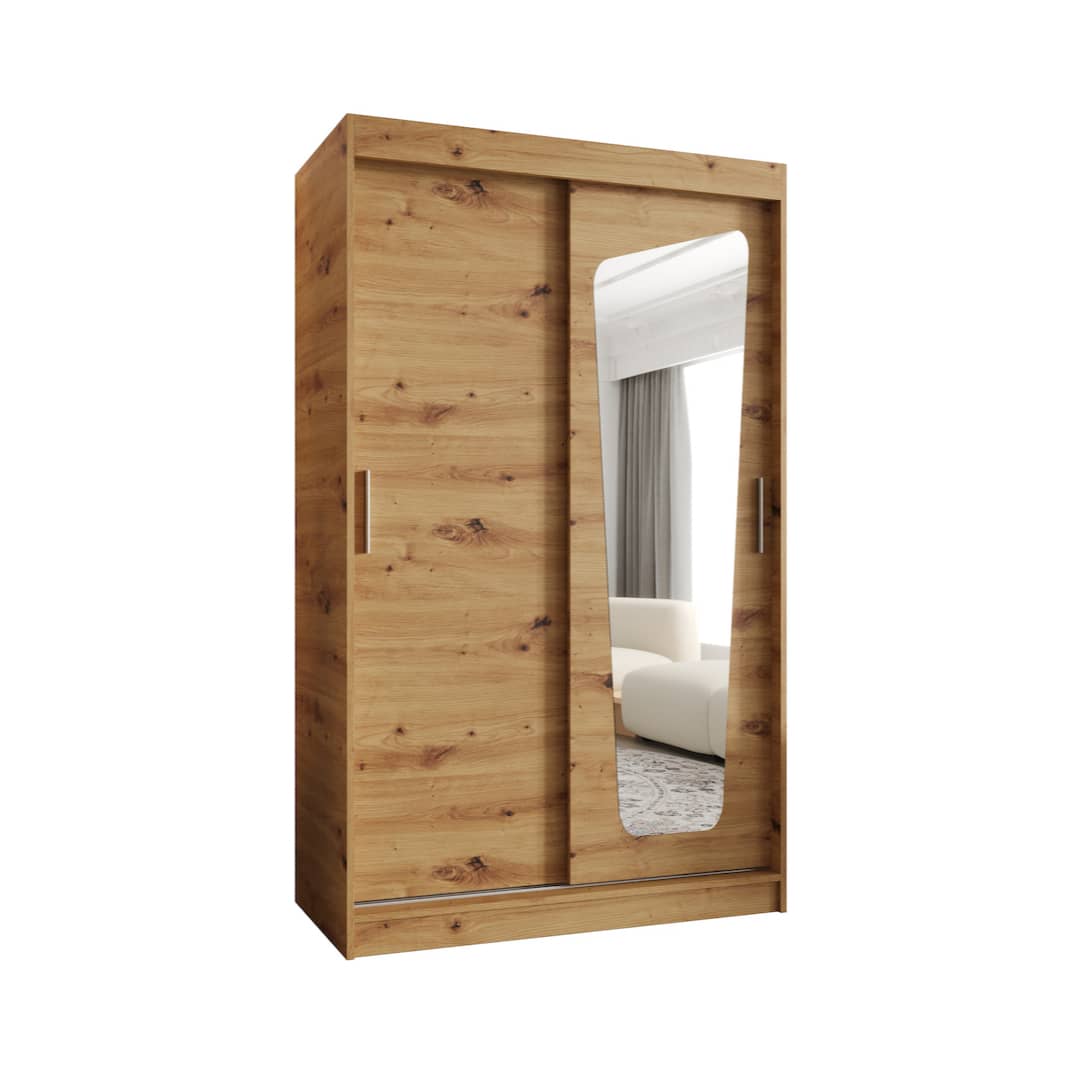Moka Sliding Door Wardrobe 120cm