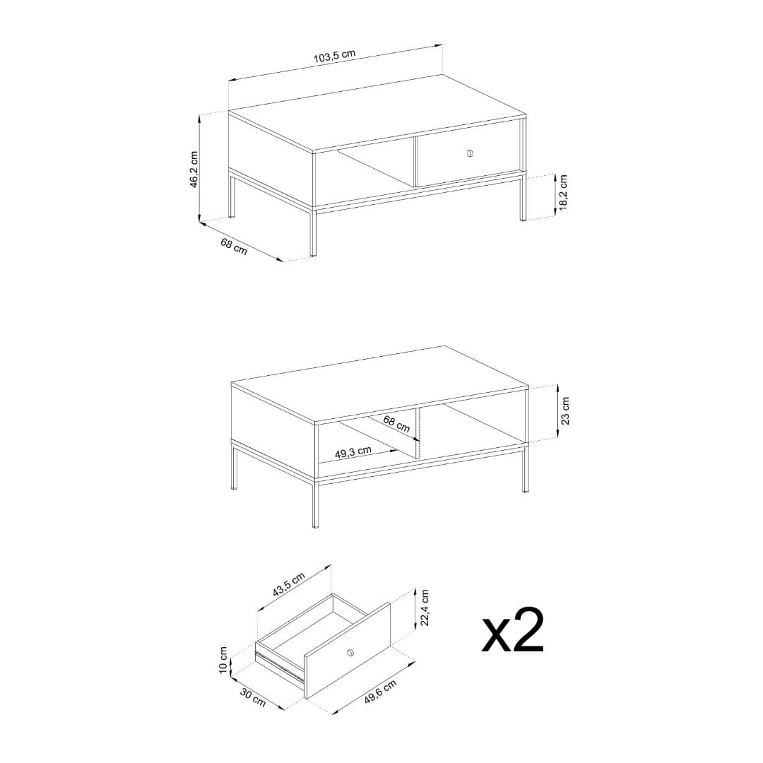 Mono Coffee Table 104cm