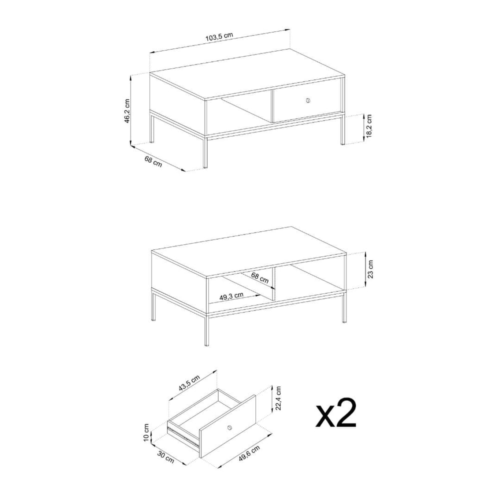 Mono Coffee Table 104cm - product image 10