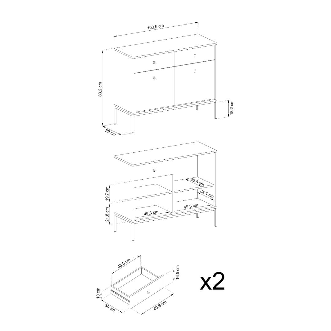 Mono Sideboard Cabinet 104cm - product image 12