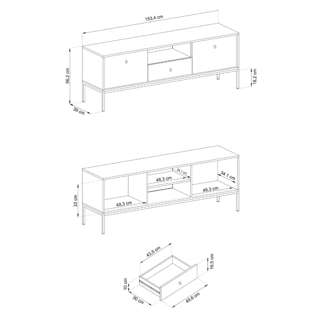Mono TV Cabinet 154cm - product image 16
