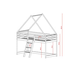 Moon Wooden Loft Bed
