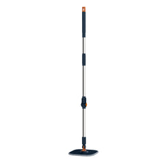 Mop and Bucket Set with Wringer Flat Floor Mop and Bucket System with 2/8 Washable Microfiber Pads-Navy
